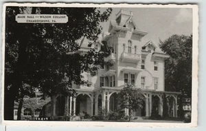 Postcard Main Hall of Wilson College in Chambersburg, PA - Picture 1 of 2