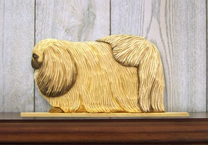 Pekingese Sign Plaque Wall Decor Fawn - Picture 1 of 1