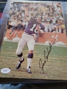 Fran Tarkenton Minnesota Vikings Autographed Magazine Page Jsa Certified - Picture 1 of 4