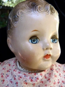 Vintage 1930s 16" Composition Baby Toddler Doll Sleepy Eyes - Picture 1 of 6