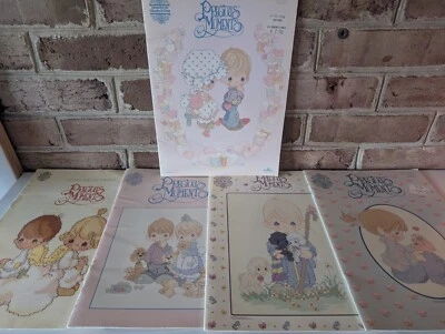 Vintage Precious Moments Cross Stitch Books - Designs by Gloria & Pat - LOT OF 5 - Image 1 of 4