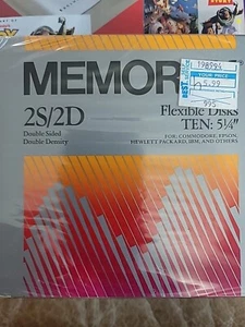 Memorex 5 1/4" Flexible Disks Diskettes Floppy Disk 2S/2D 10 Pack -New Sealed - Afbeelding 1 van 4