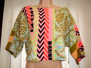 BNWT LOVELY URBAN OUTFITTERS CHUNKY PEACE COTTON BLEND JUMPER SIZE S SMALL - Picture 1 of 6