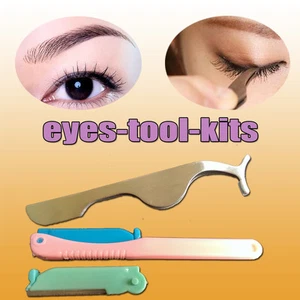 Beauty Tool Fake Eyelashes Extension Applicator Clip Tweezer & Eyebrows Shavers - Picture 1 of 5