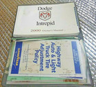 Factory Owners Manual  2000 Dodge Intrepid & Glovebox Case Folder FREE SHIPPING