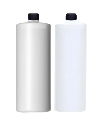 Botellas cilíndricas de plástico HDPE 28/410 32 oz con tapas para líquido (paquete de 15) Foto 1 de 3