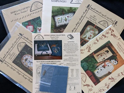 HOMESPUN ELEGANCE CHART **YOU PICK** Winter Snowman Noel Peaceful Valley Pinkeep - Image 1 of 4