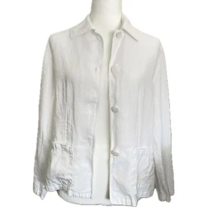 Vintage Jones New York Country Button Front Linen Jacket - Picture 1 of 4