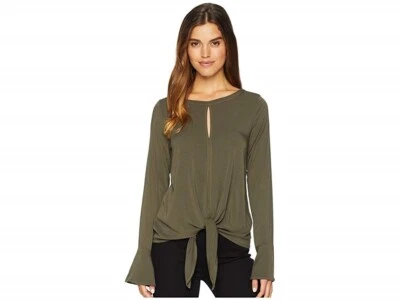 Blusa Michael Stars 171531 Mujer Rylie Informal Rayón Anudada Verde Talla Grande Foto 1 de 2