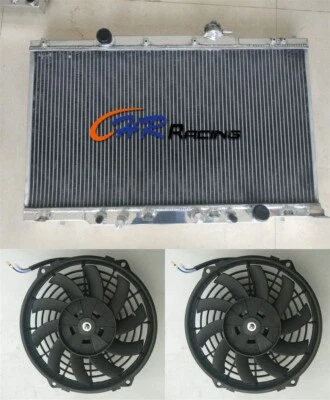 Radiador de aluminio + ventiladores para Honda CR-V&03-2011 2002-2006 Element LX EX 2,4 L L4 AT Foto 1 de 4