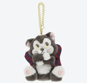 Tokyo Disney Resort Plush Pinocchio Jiminy Figaro Cat Plush Keychain Badge Toy - Picture 1 of 4