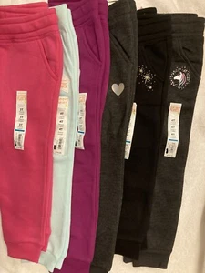 NWT Toddler Girls Jumping Beans Softest Fleece Jogger Sweatpants sizes & colors - Picture 1 of 20