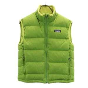 patagonia Down vest M Yellowish green Outdoors Kid's - Picture 1 of 10