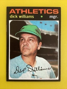 1971 Topps High #714 Dick Williams SP Athletics A’s b NM++ - Picture 1 of 2