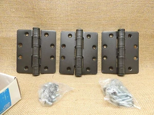 3 - C.R.Lawrence Bronze Ball Bearing Hinges BB55NRPBRZ 4.5"x4" NIB - Picture 1 of 4