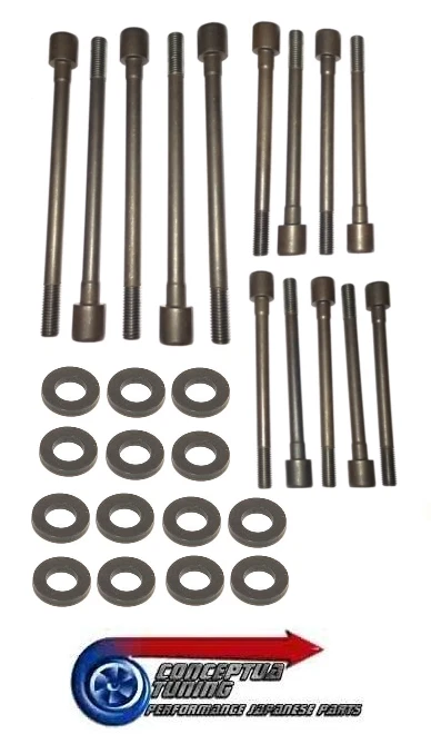 Neu Original Nissan Kopf Bolzen & Unterlegscheiben Satz X 14 - Für S130 Datsun - Bild 1 von 1
