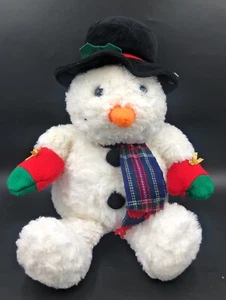 Asda George Snowman Medium 18" Soft Plush Toy Teddy With Hat Scarf Gloves - Picture 1 of 5