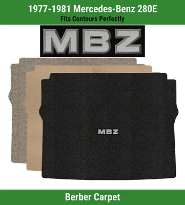 Alfombra de maletero Lloyd Berber para Mercedes-Benz 280E 77-81 con logotipo de apliques MBZ Foto 1 de 4