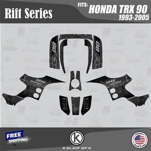 Graphics Kit for HONDA TRX90 TRX 90 16 MIL (1993-2005) Rift Series - Smoke - Bild 1 von 6