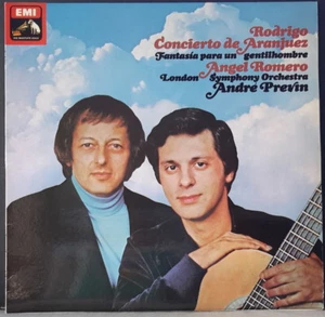 HMV ASD 3415 UK ED 1 LP RODRIGO CONCERTO DE ARANJUEZ ANGEL ROMERO PREVIN QUADRA. - Picture 1 of 3