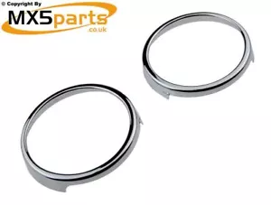 MX5 Chrome Door Panel Cup Holder Top Trims, Mazda MX-5 Miata Mk3 NC 2005>2008 - Picture 1 of 7
