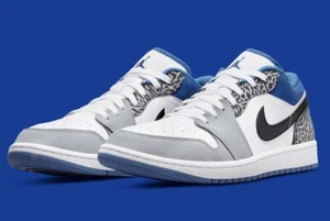 🥶 Nike Air Jordan 1 Low SE True Blue DM1199-140 Men Size US 10 NEW IN BOX - Picture 1 of 8