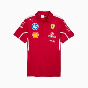 Polo Lewis Hamilton Puma Scuderia Ferrari HP 2025 Team Pro Stripe S - XL NUEVO - Imagen 1 de 5