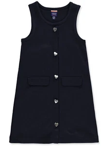 French Toast Girls' Heart Button Jumper Color: khaki Size: 4 - 5 - Picture 1 of 5