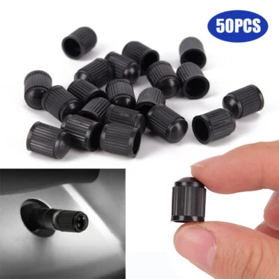 Tapas de válvula de aire de vástago de rueda de neumático de automóvil 50 piezas Tapas de válvula de neumático de automóvil para automóvil SUV camión Foto 1 de 4