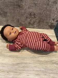 Vintage Berjusa 1953 vinyl/cloth boy doll Hispanic/Afro hair sleep eyes baby boy - Picture 1 of 18