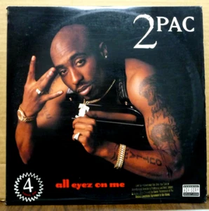 2PAC All Eyez On Me ORIGINAL 1996 4-LP Vinyl GOLD STAMPED PROMO Death Row SUPERB - Picture 1 of 4