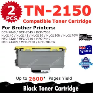 2x Non-OEM Toner TN2150 TN 2150 for Brother HL2140 HL2150N DCP7040 HL2142 TN2130 - Picture 1 of 2