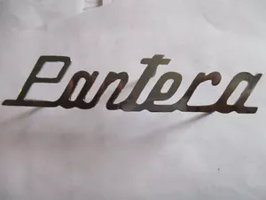 oldtimer de Tomaso pantera badge lettering sign s63 chrome nameplate - Picture 1 of 1