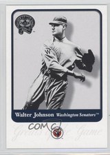 2001 Fleer Greats of the Game Walter Johnson #15 HOF