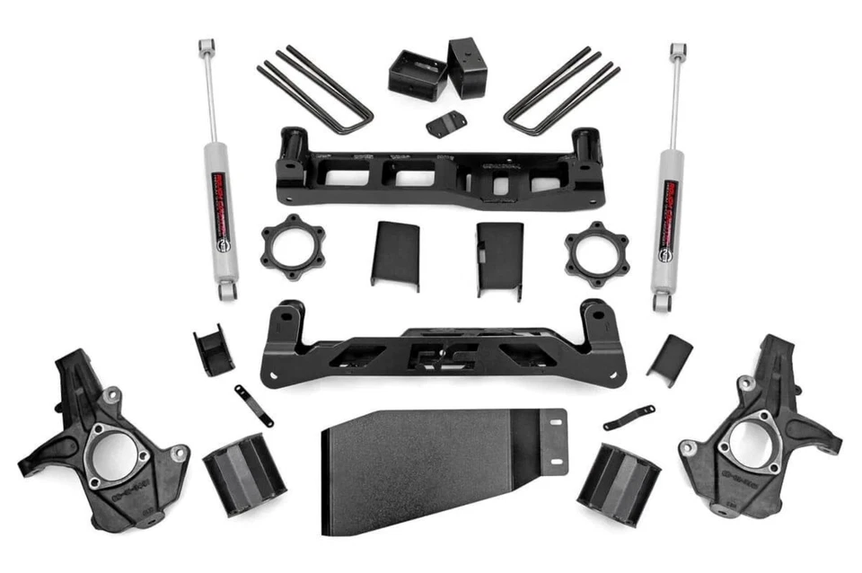 Rough Country 5" Lift Kit w/N3 Shocks for 07-13 4WD Chevy/GMC 1500 Pickup 26230 - Image 1 of 1
