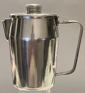MCM ONEIDA SILVERPLATE COFFEE/TEA SERVER/SMALL PITCHER HINGED LID~SAMBONET ITALY - Picture 1 of 10