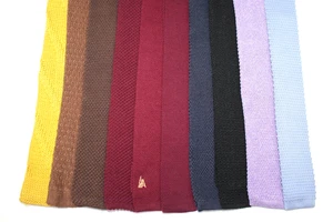 LOT OF 10 TRUNK TIES KNITTED wool silk cotton mixed ties. F82798 - Imagen 1 de 1