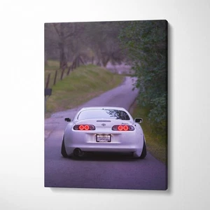 Toyota Supra MK4 High Resolution Museum Quality Vertical Car Canvas Print #012 - Picture 1 of 14