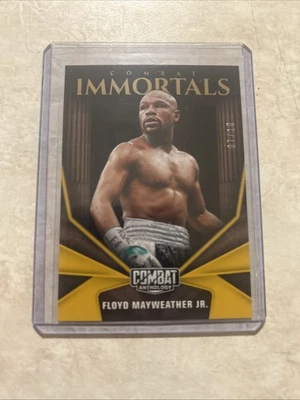 /10 Gold 2025 Panini Combat Anthology - Combat Immortals Floyd Mayweather Jr. - Image 1 of 2