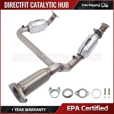 Set Catalytic Converter Chevrolet Trailblazer 2006-2009 5.3L 6.0L Highflow — 第 1/4 张图片