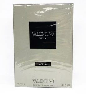 Valentino Uomo Aqua Eau de Toilette Spray 125 ml - 4.2 fl.oz. New Sealed - Foto 1 di 2