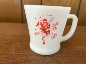 Vintage Fire King Batman Robin Boy Wonder Tasse - Bild 1 von 4