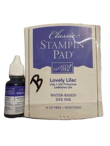 Stampin Up Lovely Lilac Light Purple Stempelkissen & Tintenmine Retired Linen Flip - Bild 1 von 1