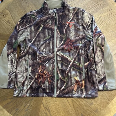 Huntworth Camo Jacket Men's 2XL Full Zip Fleece Lined Oak Tree EVO - Image 1 of 4