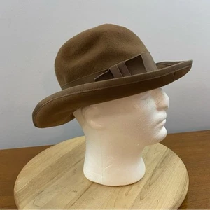 Banana Republic Safari & Travel Co. Vintage 100% Wool Fedora Hat Indiana Jones - Picture 1 of 11