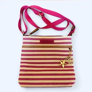 Cute Tommy Hilfiger Pin Stripes Retro Beachy Crossbody - Picture 1 of 7