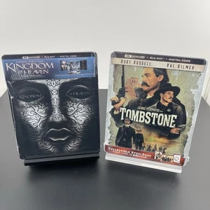 Kingdom Of Heaven & Tombstone (4K UHD•Blu-ray•Digital) Limited Edition Steelbook - Picture 1 of 16