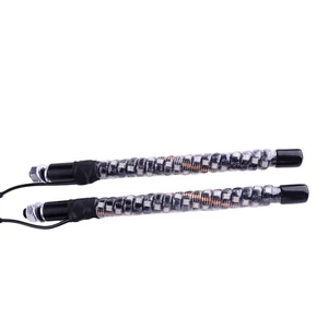 2x 1FT RGB LED Whip Light Remote Control Flagpole Antenna For ATV Off-Road - Picture 1 of 7