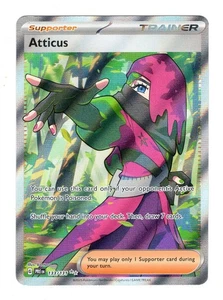 Pokémon TCG Atticus Trainer Prismatic Evolutions Ultra Rare Card 133/131 - Picture 1 of 2
