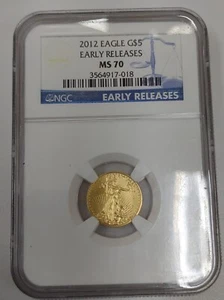 2012 1/10OZ .999 AMERICAN GOLD EAGLE! GRADED MS70 BY NGC! - Picture 1 of 4